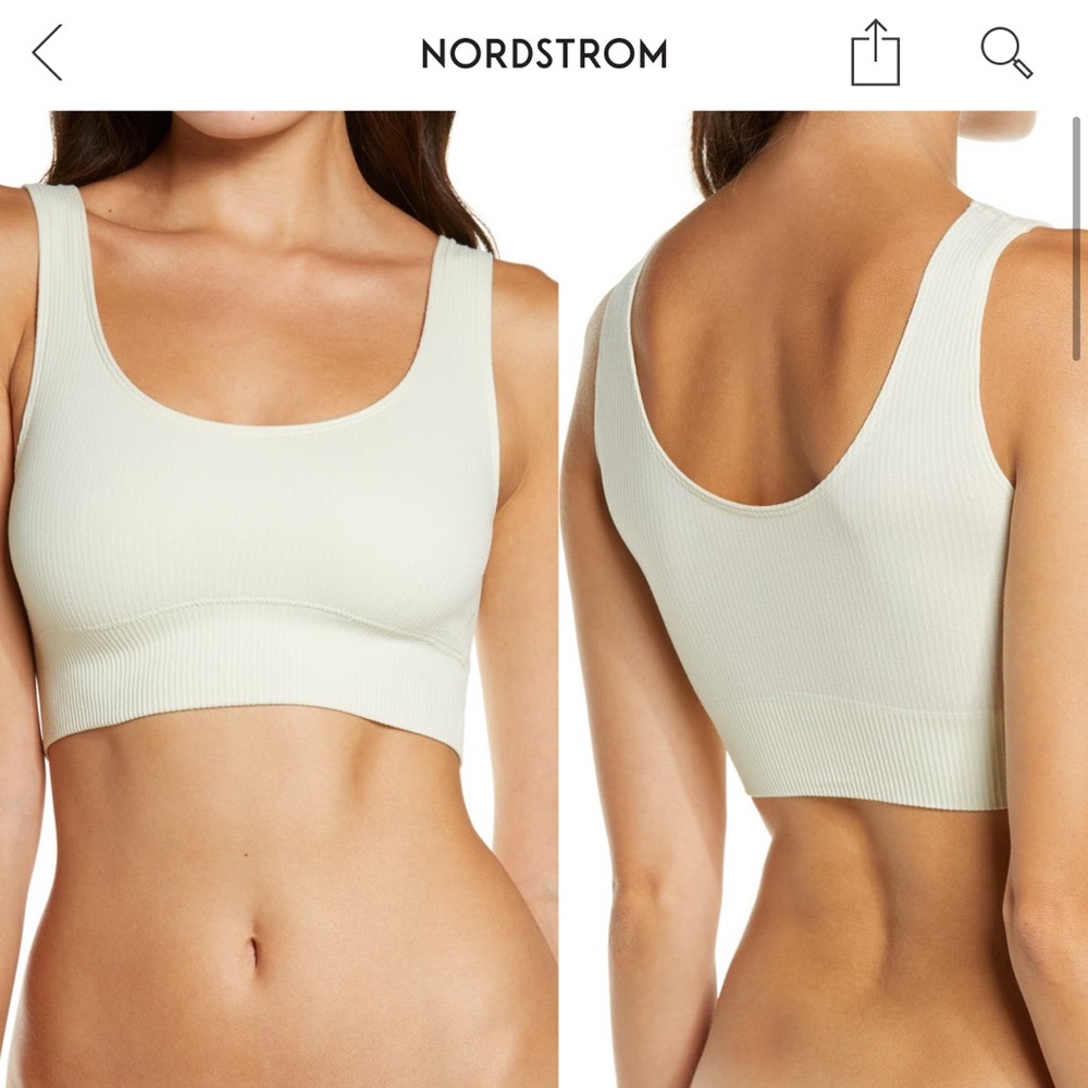 SKIMS Stretch Rib Scoop Bralette in Seahaze